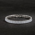 Double Row Moissanite Tennis Bracelet